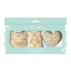 Emporte Pièce - Découpoir Pâtisserie*SCRAPCOOKING Coffret Kit Biscuit 3 Pièces Classique