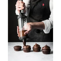 Ustensiles Pâtisserie*DE BUYER Coffret Le Tube Pro Piston à Pâtisserie + Recharges et Douilles