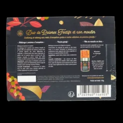 Poivre*UN JOUR UNE EPICE Coffret Poivres Festifs avec Tête de Moulin