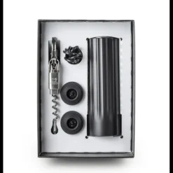 Accessoires Vin*PEUGEOT Coffret Pompe à Vin Electrique ABS + Tire-Bouchon Clavelin