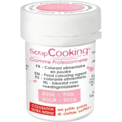 Colorants Alimentaires*SCRAPCOOKING Colorant Alimentaire en Poudre Rose Clair 5g