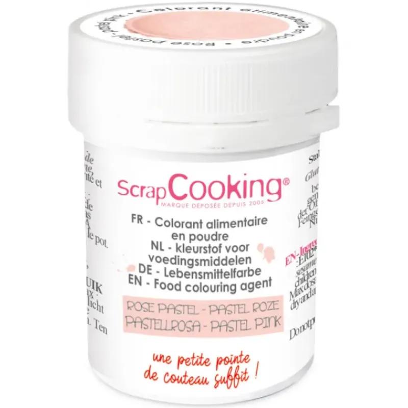 Colorants Alimentaires*SCRAPCOOKING Colorant Alimentaire en Poudre Rose Pastel 5g