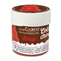 Colorants Alimentaires*SCRAPCOOKING Colorant Alimentaire en Poudre Liposoluble Rouge 5g Color'Choco