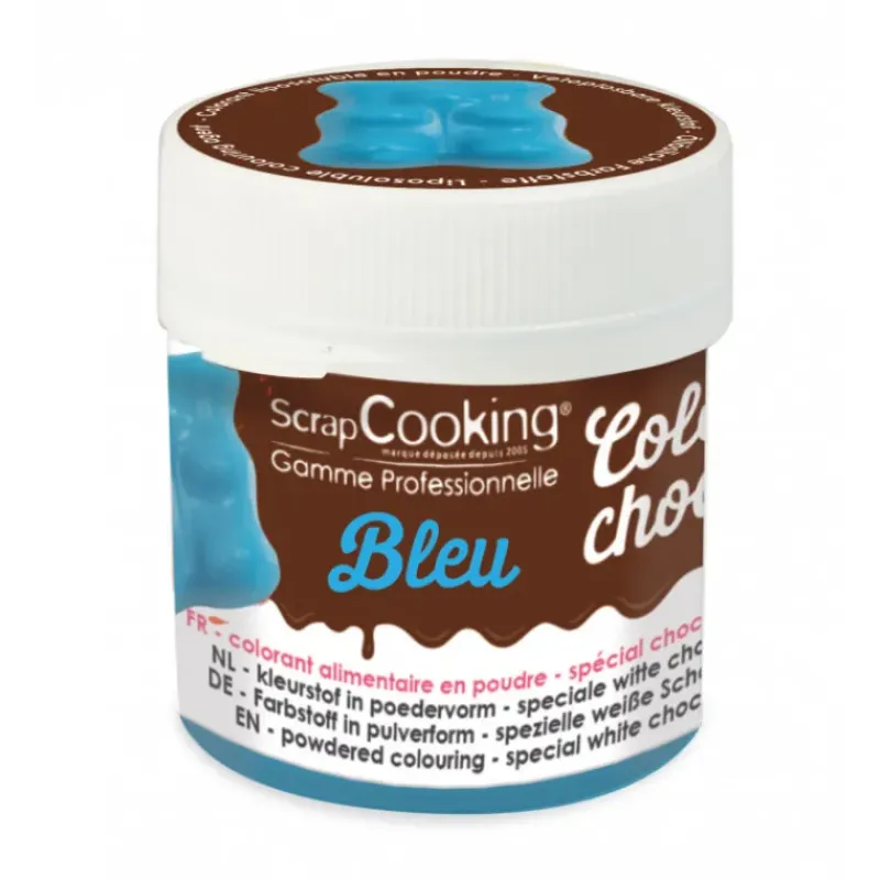 Colorants Alimentaires*SCRAPCOOKING Colorant Alimentaire en Poudre Liposoluble Bleu 5g Color'Choco