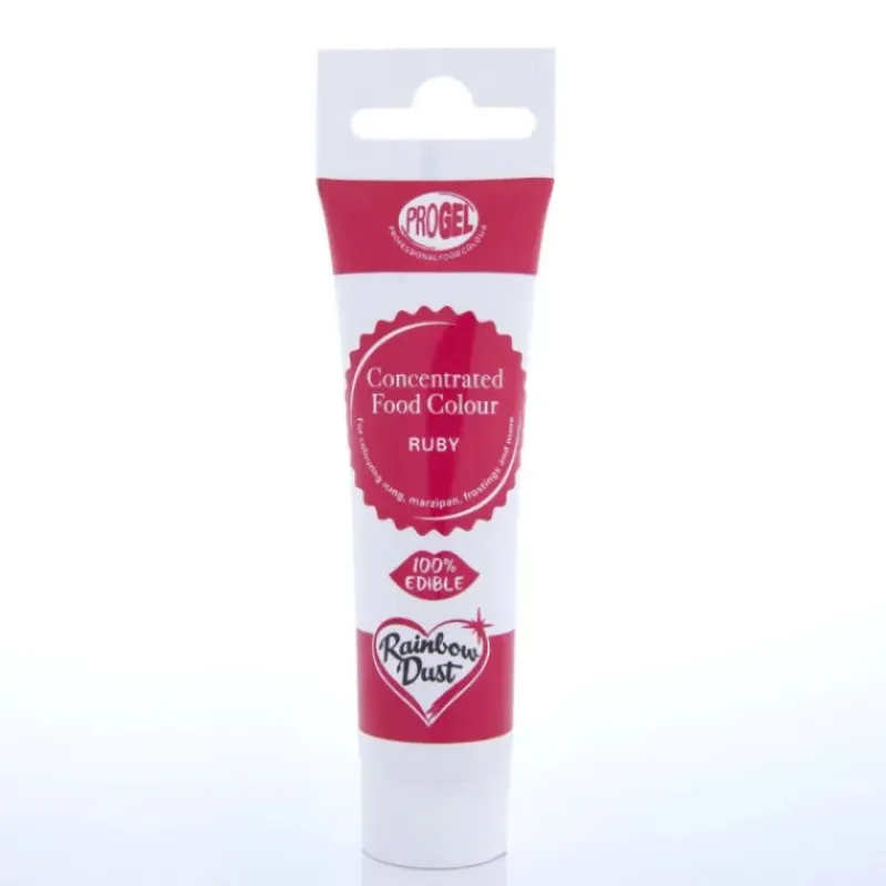 Colorants Alimentaires*RAINBOW DUST Colorant Alimentaire ProGel Rouge Rubis 25g