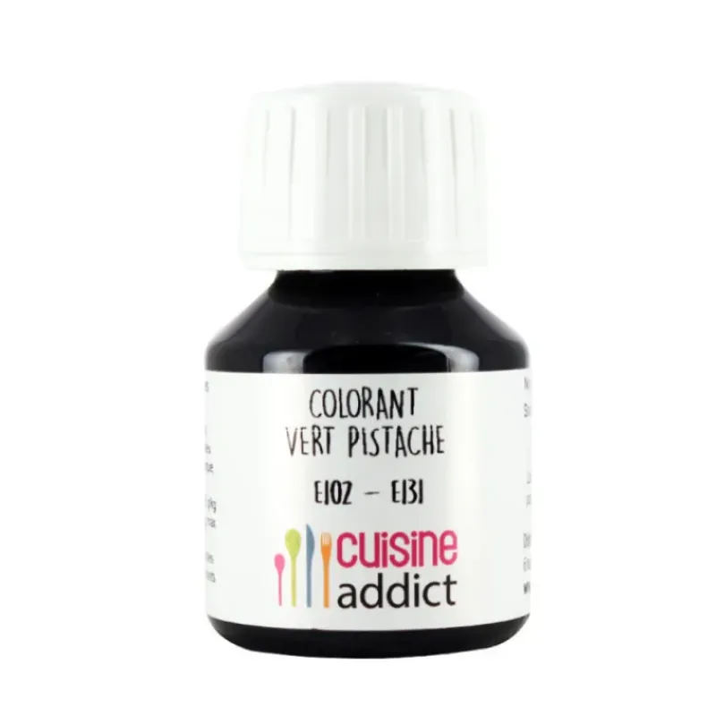 Colorants Alimentaires*CUISINEADDICT Colorant Alimentaire Vert Pistache E102/E131 Liquide 58 ml