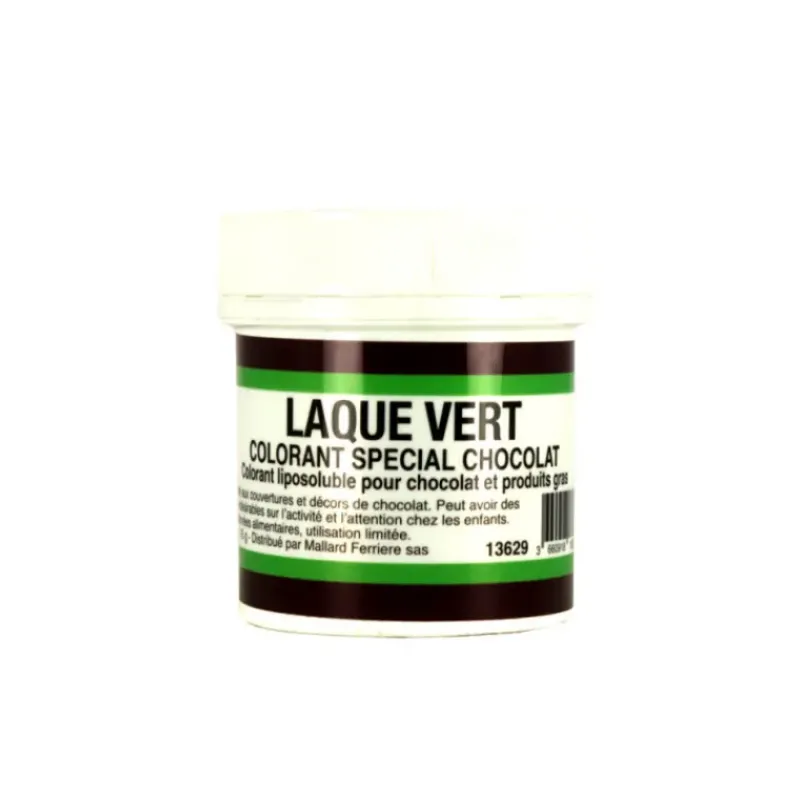 Colorants Alimentaires*MALLARD FERRIERE Colorant alimentaire Vert E102/E142 Poudre Liposoluble 15g