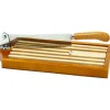 Couteau À Pain*MALLARD FERRIERE Couteau à pain sur socle bois verni 25 cm