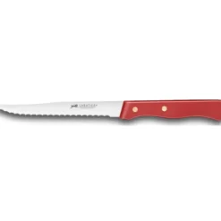 Couverts*SABATIER Couteau à Steak Cranté 11,5 cm Rouge