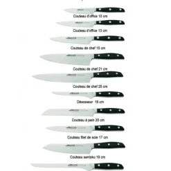 Couteau De Chef*ARCOS Couteau de Chef 25 cm MANHATTAN Noir