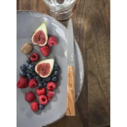 Couverts*OPINEL Couteau de Table avec Manche en Olivier Bon Appétit !