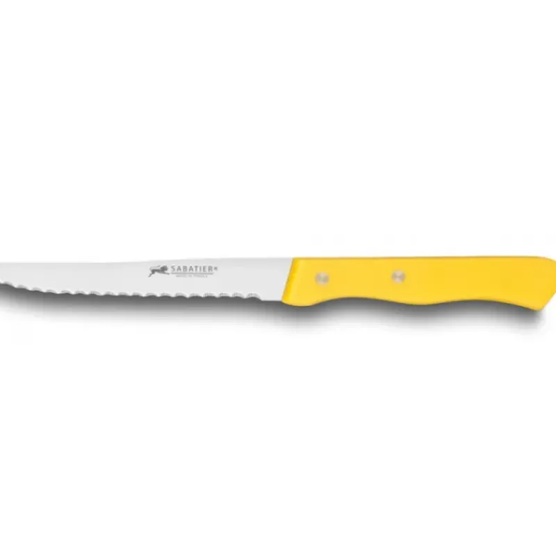 Couverts*SABATIER Couteau de Table Cranté 10,5 cm Jaune