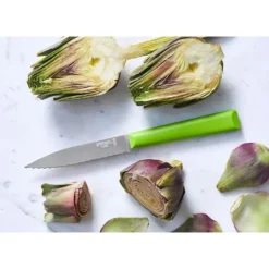 Couteau D'office*OPINEL Couteau d'Office 10 cm Cranté Vert Les Essentiels +