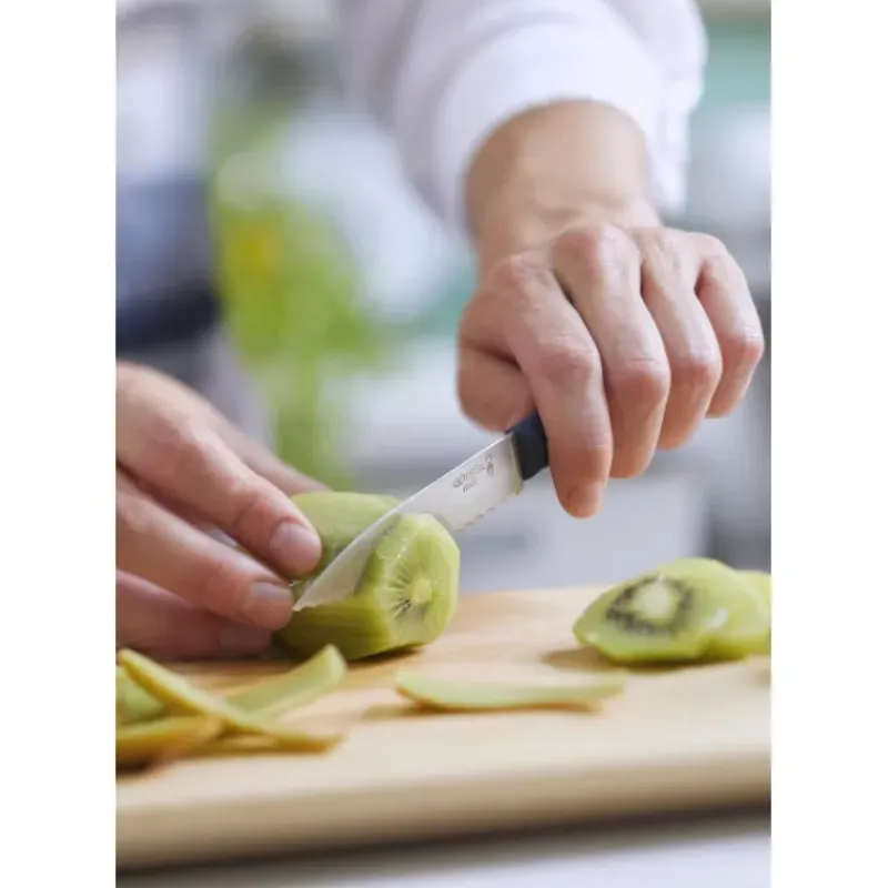 Couteau D'office*OPINEL Couteau d'Office 10 cm Cranté Bleu Les Essentiels +