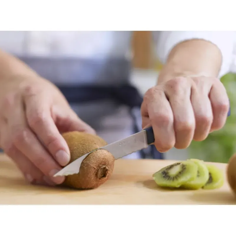 Couteau D'office*OPINEL Couteau d'Office 10 cm Cranté Bleu Les Essentiels +