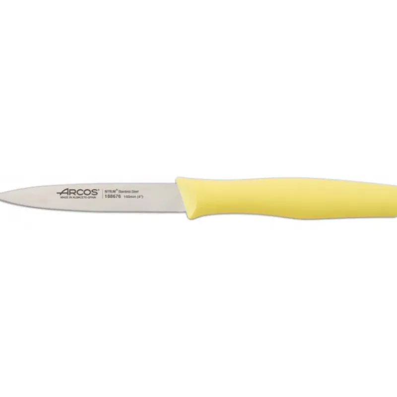 Couteau D'office*ARCOS Couteau d'Office Inox 10 cm Jaune Citron NOVA