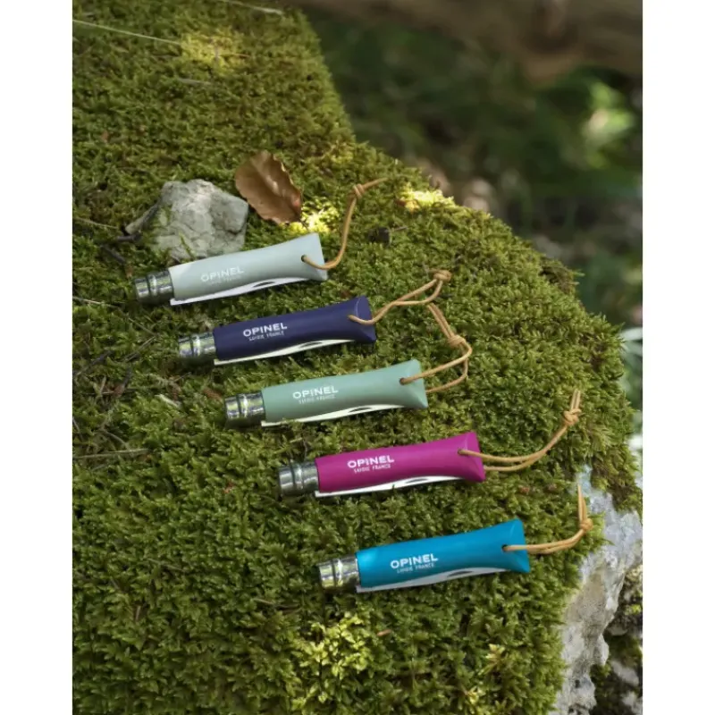 Couverts*OPINEL Couteau N°7 Baroudeur Cyan Colorama