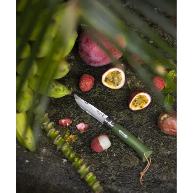 Couverts*OPINEL Couteau N°8 Baroudeur Kaki Colorama