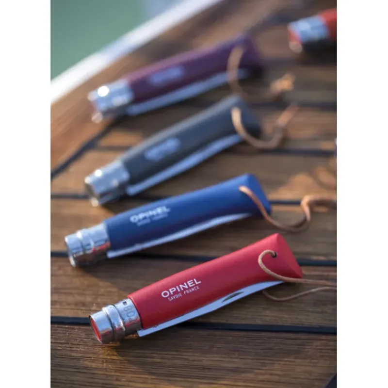 Couverts*OPINEL Couteau N°8 Baroudeur Rouge Colorama