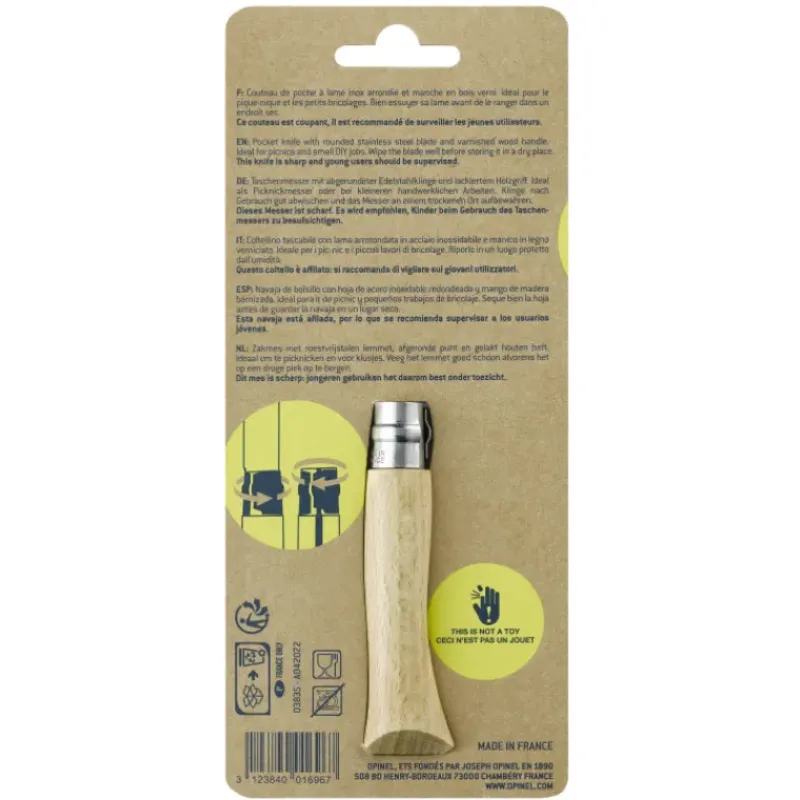 Couverts*OPINEL Couteau pour Enfant N°7 Hêtre Mon Premier