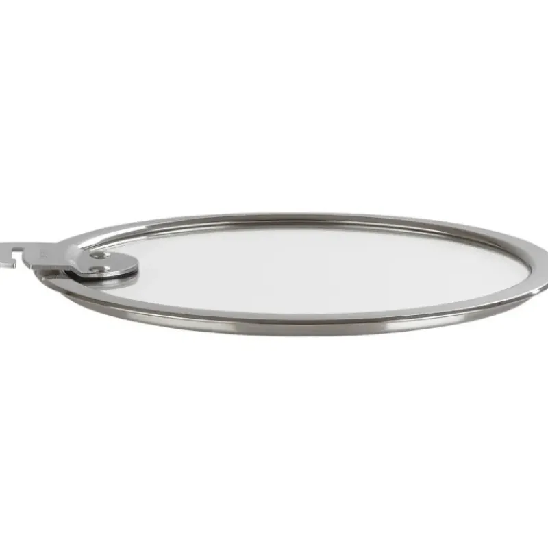 Couvercle De Cuisson*CRISTEL Couvercle Plat en Verre Trempé 28 cm Strate Amovible