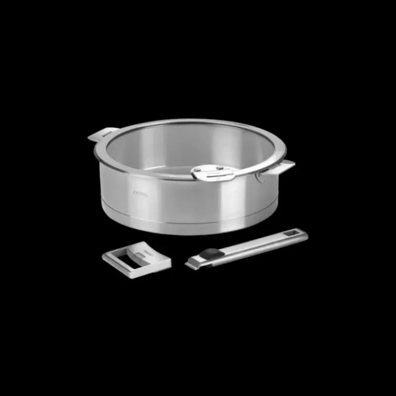 Couvercle De Cuisson*CRISTEL Couvercle Plat en Verre Trempé 28 cm Strate Amovible