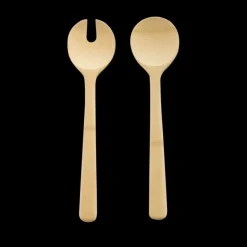 Couverts*PEBBLY Couverts à Salade en Bambou 27 cm