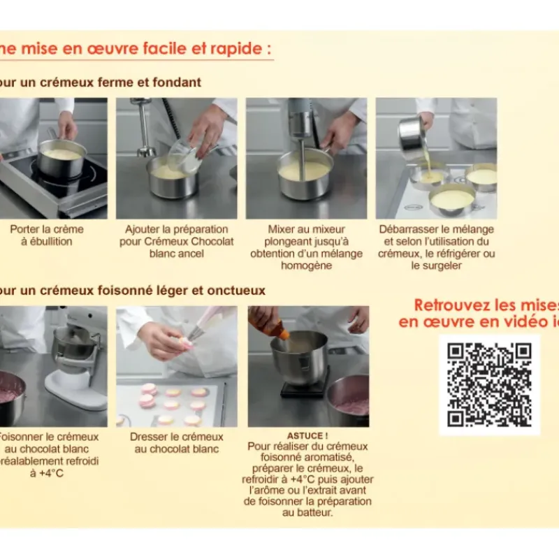 Préparation Pâtisserie*ANCEL Crémeux Chocolat Blanc 1kg