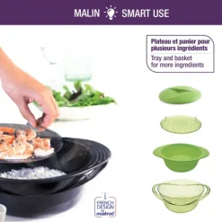 Cuiseur Vapeur*MASTRAD Cuit Vapeur en Silicone XL Vert