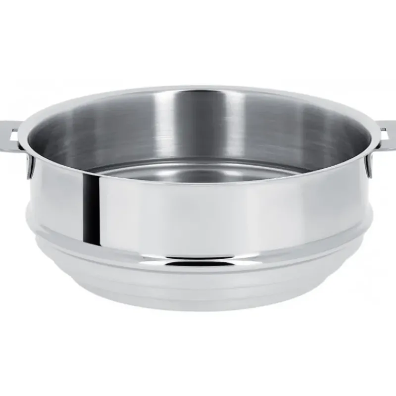 Cuiseur Vapeur*CRISTEL Cuit Vapeur Universel Mutine Ø 20 cm Manche Amovible Inox
