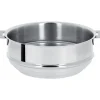 Cuiseur Vapeur*CRISTEL Cuit Vapeur Universel Mutine Ø 24 cm Manche Amovible Inox