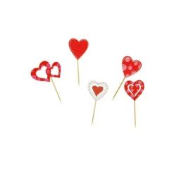 Décoration Gâteau*PATISDECOR Décor Cœurs sur Pic (x50) Patisdécor