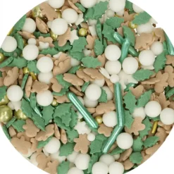 Décoration Comestible*FUNCAKES Décoration en Sucre Mélange Joyfull Noël 65 g