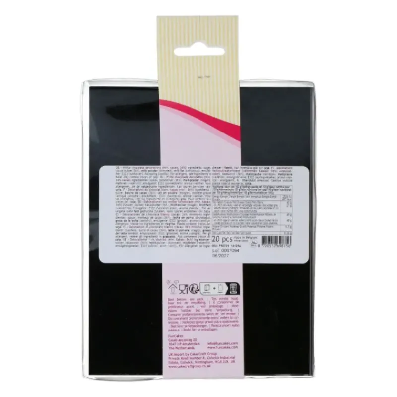 Décoration Comestible*FUNCAKES Décors Chocolat Blanc Fantôme (x20)
