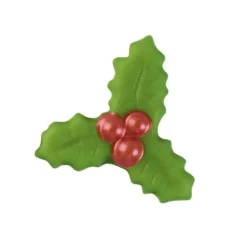 Décoration Comestible|Décoration Gâteau*FLORENSUC Décors en Chocolat Feuille de Houx 4 x 4,3 cm (x112)