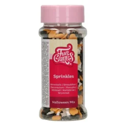 Décoration Comestible*FUNCAKES Décors en Sucre Halloween (Fantômes, Citrouilles, Chauves-souris) 55g