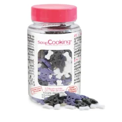 Décoration Comestible*SCRAPCOOKING Décors en sucre Halloween Os et Tête de Mort 50g