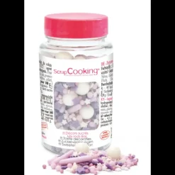 Décoration Comestible*SCRAPCOOKING Décors en Sucre Mélange Rods Lilas 70 g