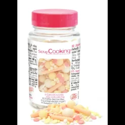 Décoration Comestible*SCRAPCOOKING Décors en Sucre Mélange Rods Pêche 70 g