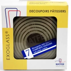 Emporte Pièce - Découpoir Pâtisserie*MATFER Découpoirs ronds unis impairs Exoglass (Boîte de 7)
