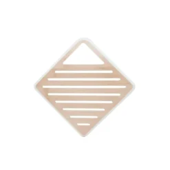 Servir, Présenter*PEBBLY Dessous de Plat Carré Bambou Crème 20 x 20 cm