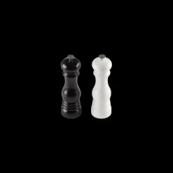 Moulin*LE CREUSET Duo Moulin à Poivre et à Sel Noir et Blanc 21 cm