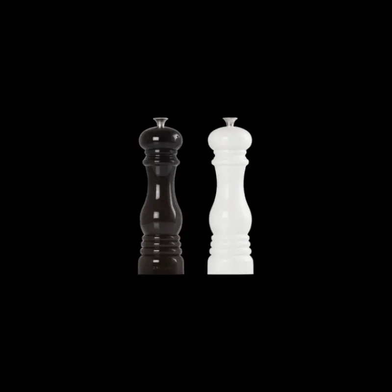 Moulin*LE CREUSET Duo Moulin à Poivre et à Sel Noir et Blanc 21 cm