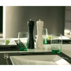 Moulin*PEUGEOT Duo Moulin à Poivre et à Sel Tahiti 20 cm Noir et Blanc