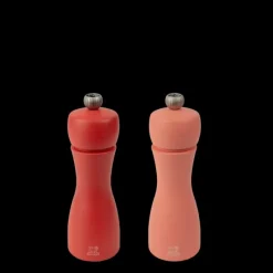 Moulin*PEUGEOT Duo Moulin à Poivre et Sel Tahiti Feu 15 cm