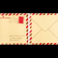 Décoration Comestible*FLORENSUC Embout de Bûche Lettre au Père Noël 8 cm Décor en Chocolat (x42)