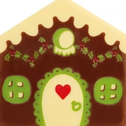 Décoration Comestible*FLORENSUC Embout de Bûche Maison Matriochka 8,5 cm Décor en Chocolat (x42)