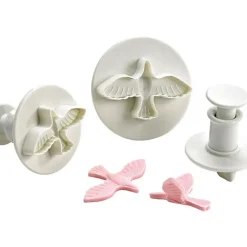 Emporte Pièce - Découpoir Pâtisserie*MALLARD FERRIERE Emporte Pièce Colombe 50x30, 40x27, 33x22 mm