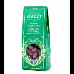 Chocolats À Offrir|Confiserie*MAZET Etui Pincé Friandises Amandes Menthe Poivrée 200 g