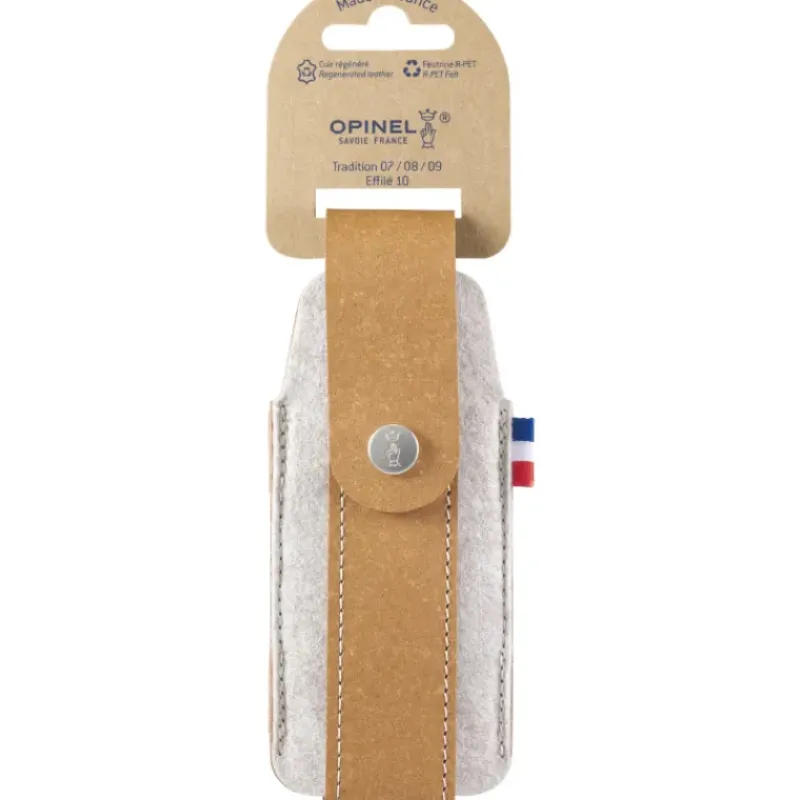 Rangement Couteaux*OPINEL Etui pour Couteau en Cuir et Feutrine Outdoor M Collection France